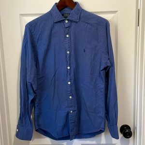 Polo Ralph Lauren Slim Fit Spread Collar Button Up Men’s Blue Medium